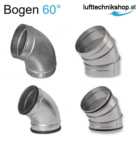 Bogen 60° mit oder ohne Dichtring